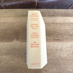 Vintage 50s Hardcover Book Three Novels of Suspense by Mary Stewart